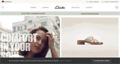 Desktop Screenshot of clarks.de